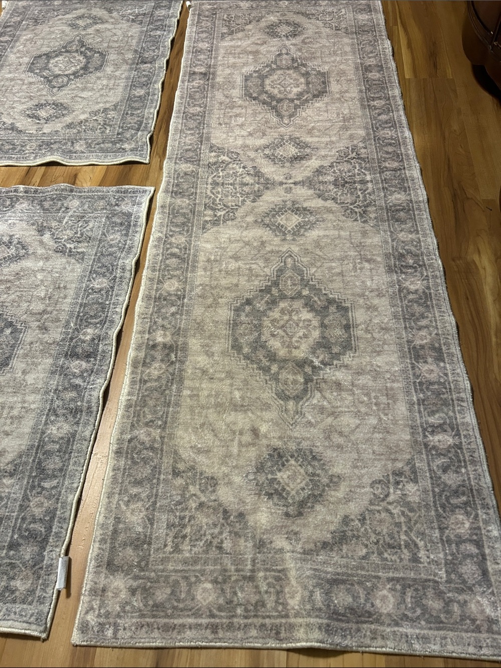 Washable runner by Lahome. Purchased from Amazon. Great neutral color